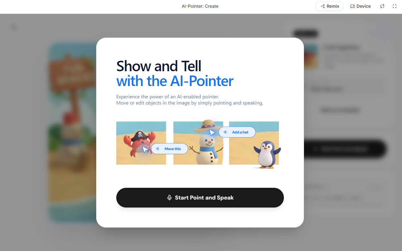 Google DeepMind、AI対応ポインター「AI-Pointer」の実験デモを公開 | gihyo.jp
