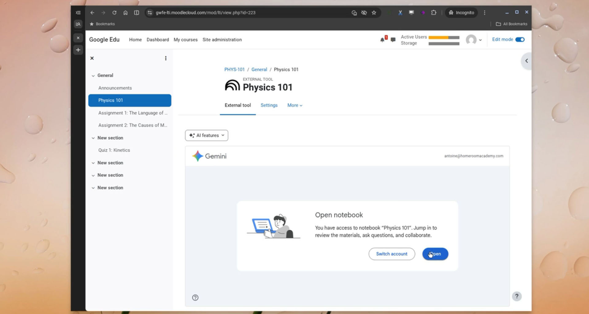 ニュース Google Workspace Assignments LTIとGemini LTIがMoodleで利用可能に