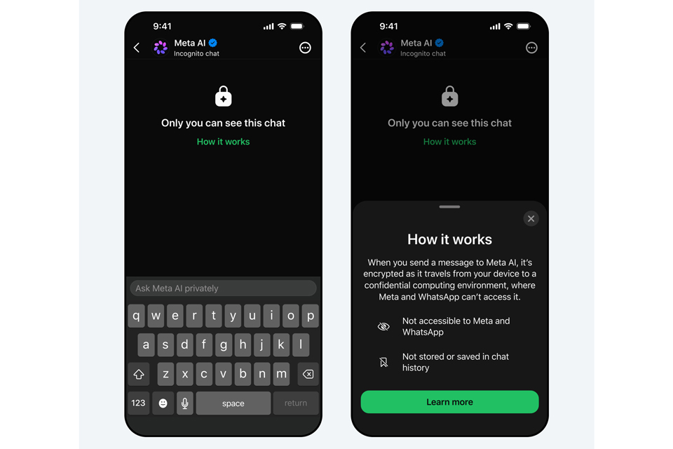 ニュース Meta、「Meta AI」と完全非公開で対話できる新機能「Incognito Chat」 - AI Watch