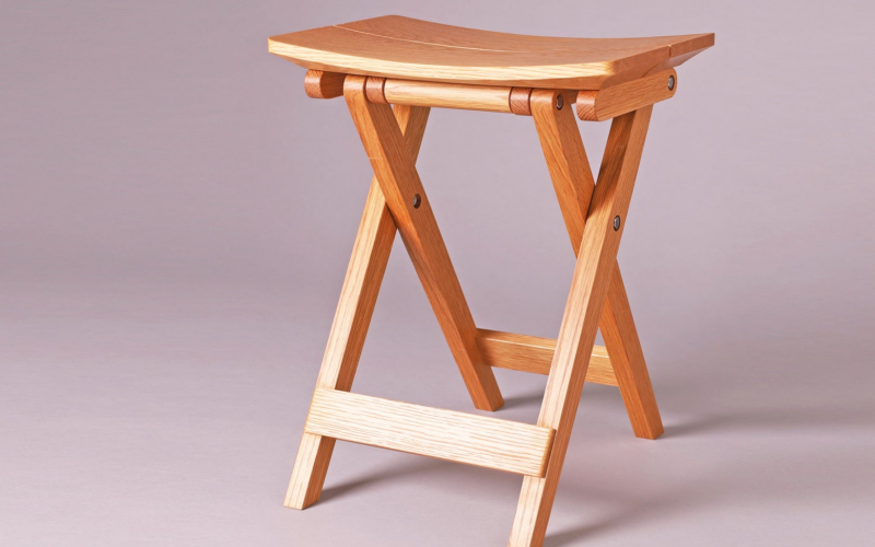 iF DESIGN AWARD 2026受賞｜折り畳み椅子を日常家具へ再定義する「Quiet Arc Folding Stool」
