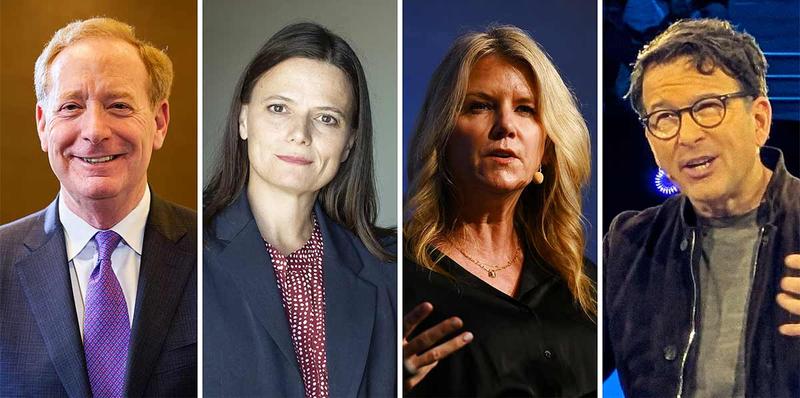 左からブラッド・スミス氏、エイミー・フッド氏、エイミー・コールマン氏、ジャドソン・アルソフ氏。