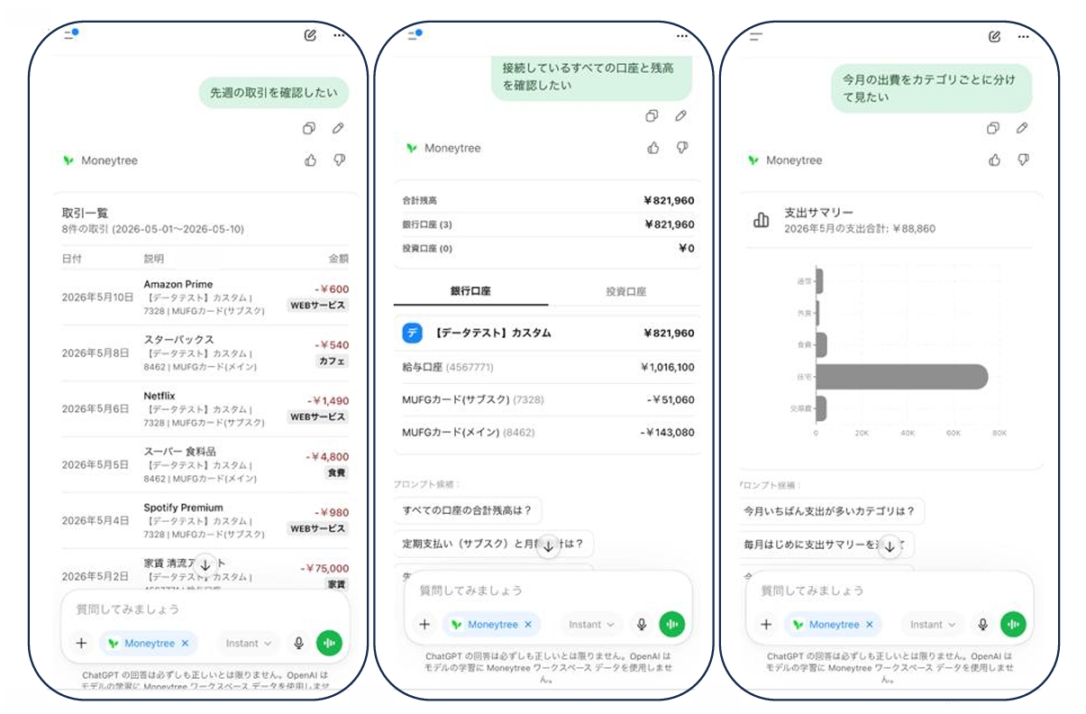 Moneytree、ChatGPTと連携開始　自然会話で資産や出費を確認 - Impress Watch