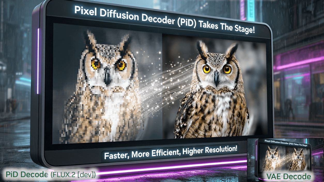 画像生成AIの潜在表現を高解像度画像へ直接変換する新技術「PiD」をNVIDIAが開発 - GIGAZINE