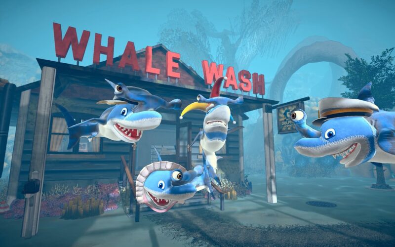 協力マルチ対応・海中ショップ経営シム『Shark Mart』発表。イルカに扮したサメが魚たち相手に商売、隙を狙って“客を喰う”闇ビジネス - AUTOMATON