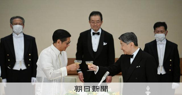 両陛下、宮中晩餐会でフィリピン大統領夫妻を歓迎 悠仁さまは初出席 - 朝日新聞