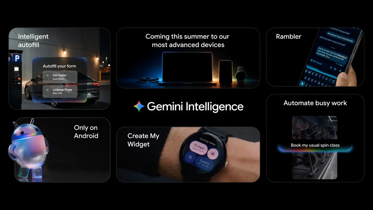 Androidが「AIエージェント化」へ　Google、アプリ横断操作やChrome上の作業を代行する「Gemini Intelligence」発表のサムネイル画像