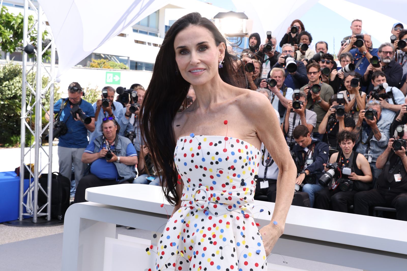 デミ・ムーア、カンヌ国際映画祭Demi Moore poses during the Jury photocall at the 79th annual Cannes Film Festival at Palais des...