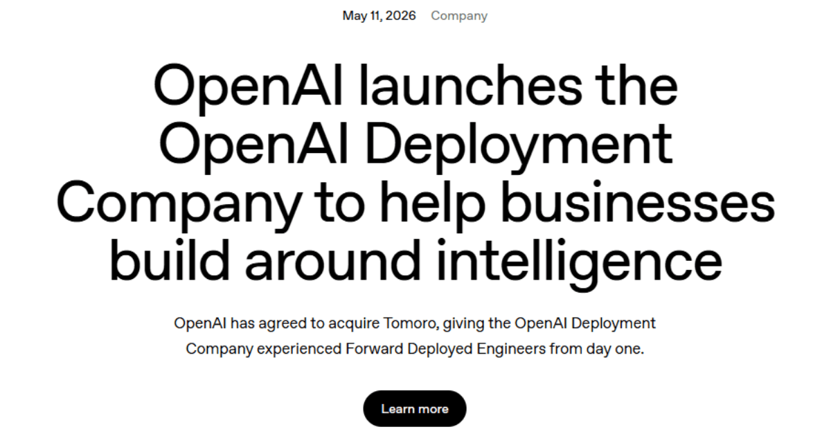 OpenAI、企業向けAI導入支援会社「OpenAI Deployment Company」を設立
