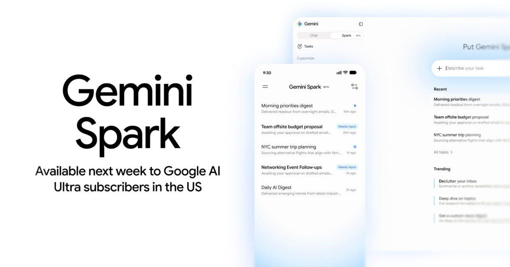Google の Gemini Spark が米国でローンチ：デバイスの電源オフ時でも動作する 24 時間年中無休の AI エージェント
