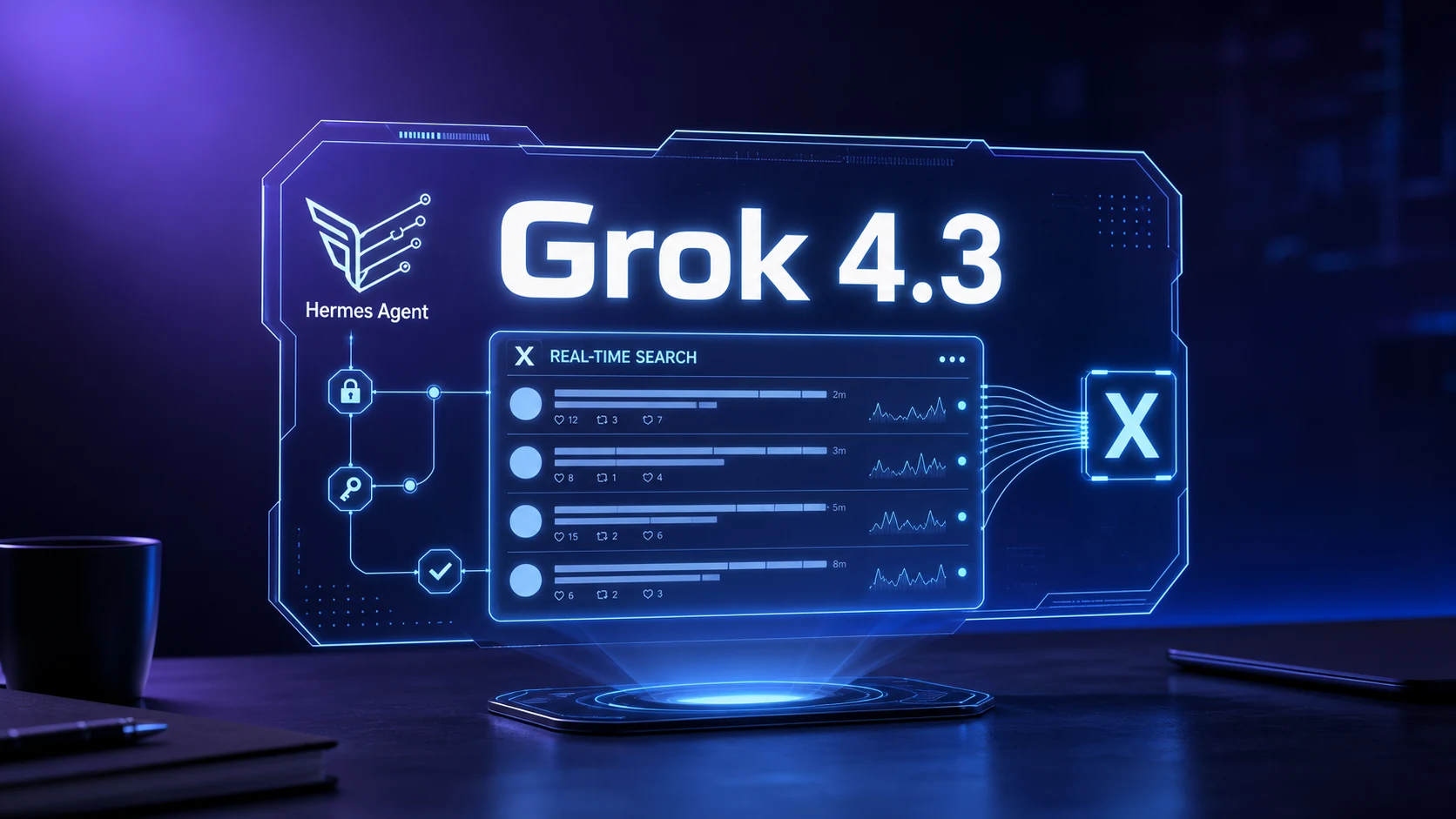 Hermes AgentにX Premium連携とX投稿検索が追加。Grok 4.3を1Mトークンで利用可能