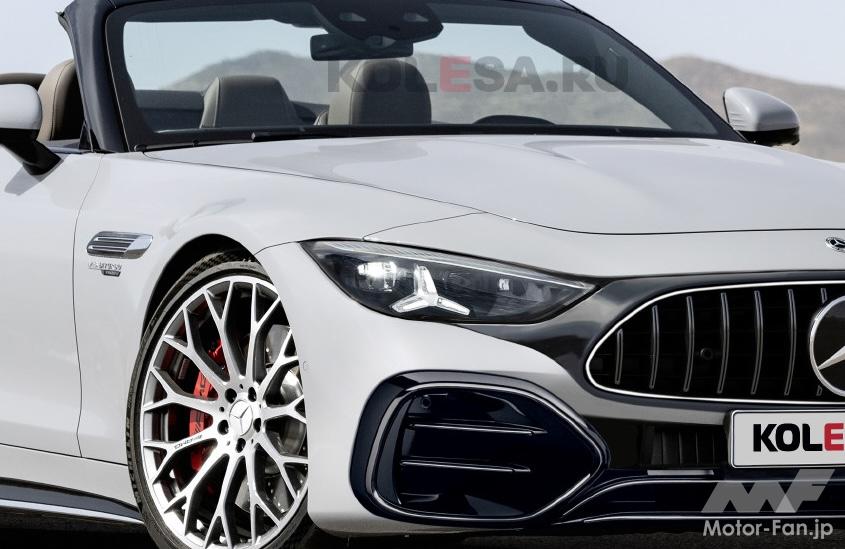 メルセデスAMG「SL」新型、より攻撃的に口を開く...最終デザインをプレビュー！ | Motor Fan｜自動車情報のモーターファン