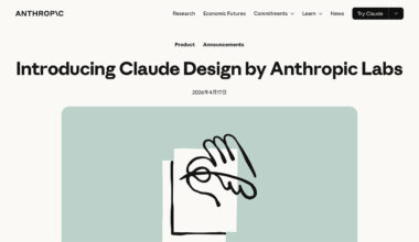 Opus 4.7基盤、Anthropic「Claude Design」発表 - Web Designing