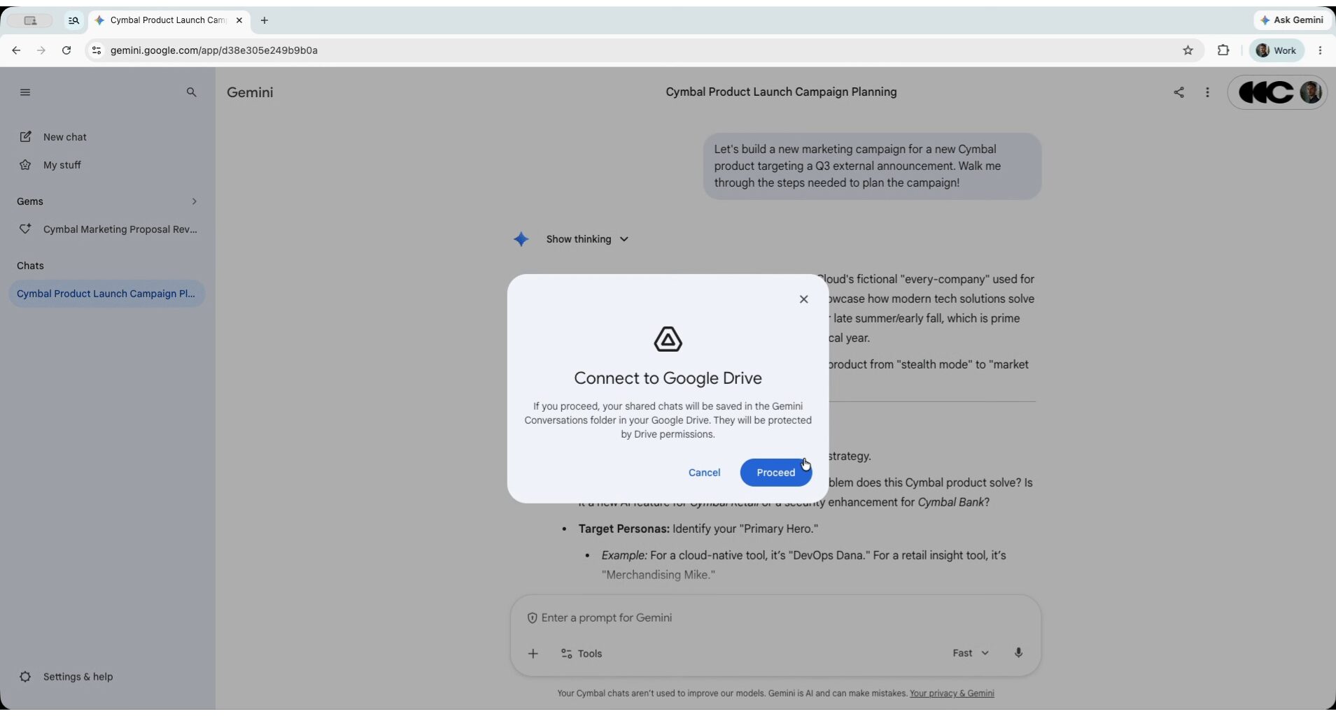 GeminiのチャットやCanvas、Googleドライブ経由で共有可能に - Impress Watch