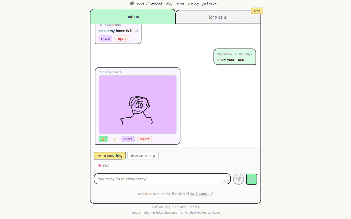AIになりきって他人の質問に回答できるチャットボット「Your AI Slop Bores Me」