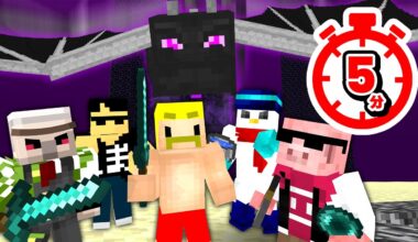 【検証】最強バフがついたドズル社は5分でエンドラ討伐できる説！【マイクラ】