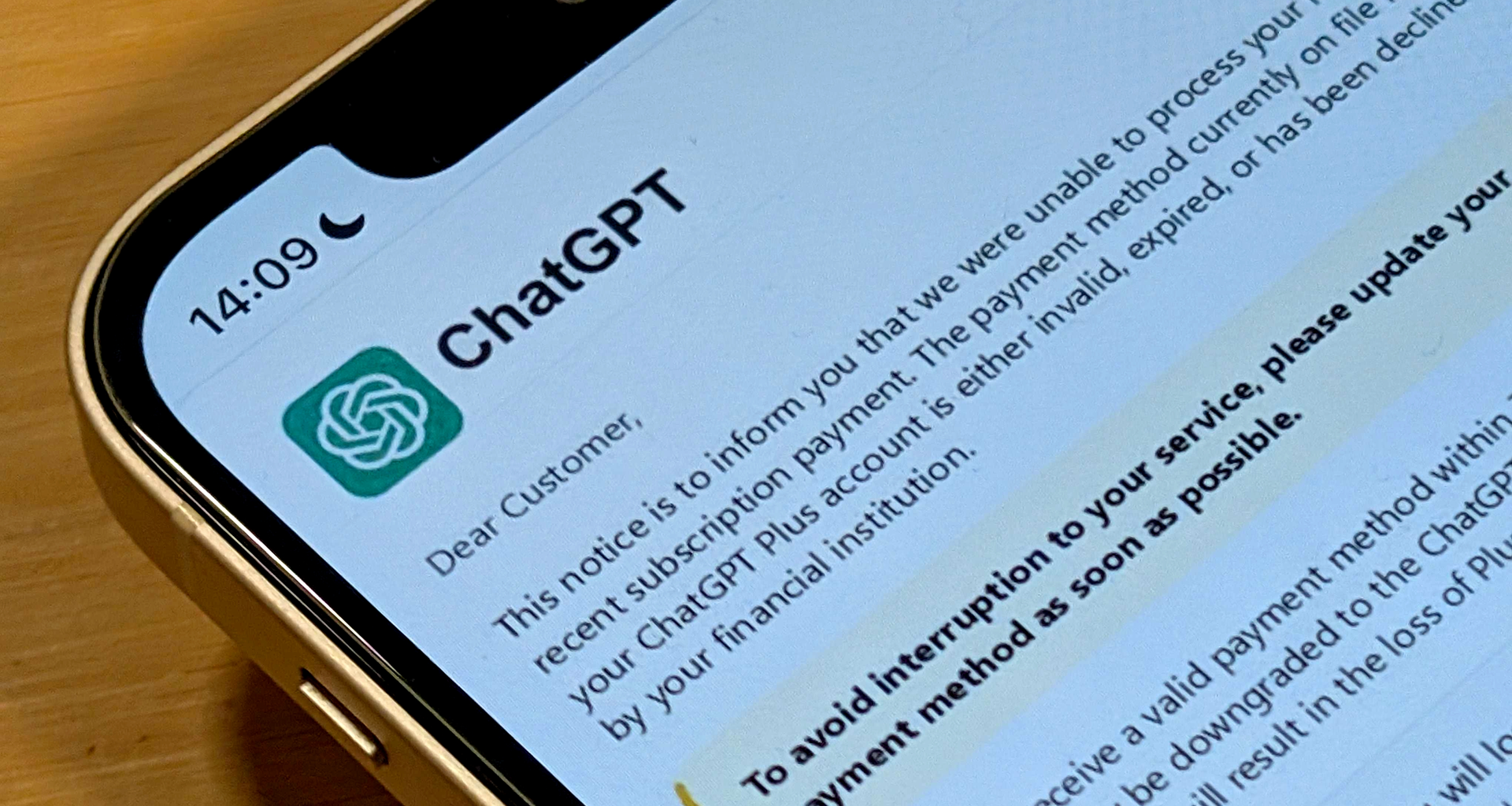 「ChatGPT Plusの支払いを更新してください」——AIの名前をかたる詐欺メールの落とし穴 | Business Insider Japan