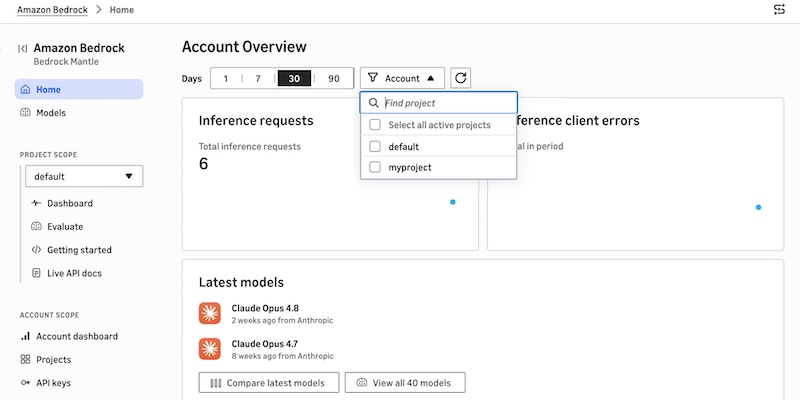 Anthropic および OpenAI 互換 API 向けに最適化された、Amazon Bedrock における新しいコンソールエクスペリエンスをお試しください