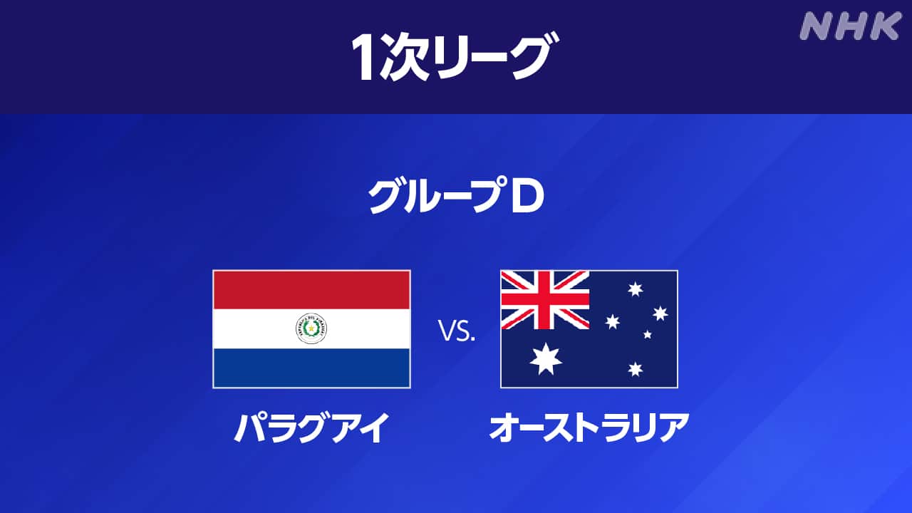 W杯 オーストラリアがパラグアイと引き分け決勝トーナメントへ - NHKニュース