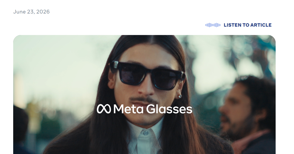 Meta、初の自社ブランドAIグラス「Meta Glasses」を北米などで発売 299ドルから - ITmedia