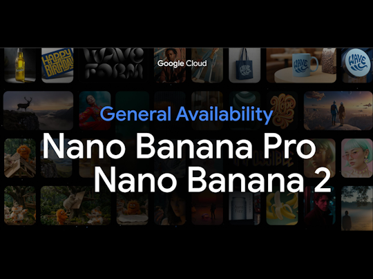 Google、画像生成AI「Nano Banana 2」「Nano Banana Pro」の一般提供を開始