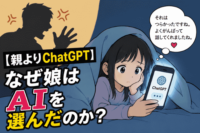 親よりChatGPT! 子どもがAIに相談する時代 その時、親は最初の相談相手でいられるのか - coki (公器）