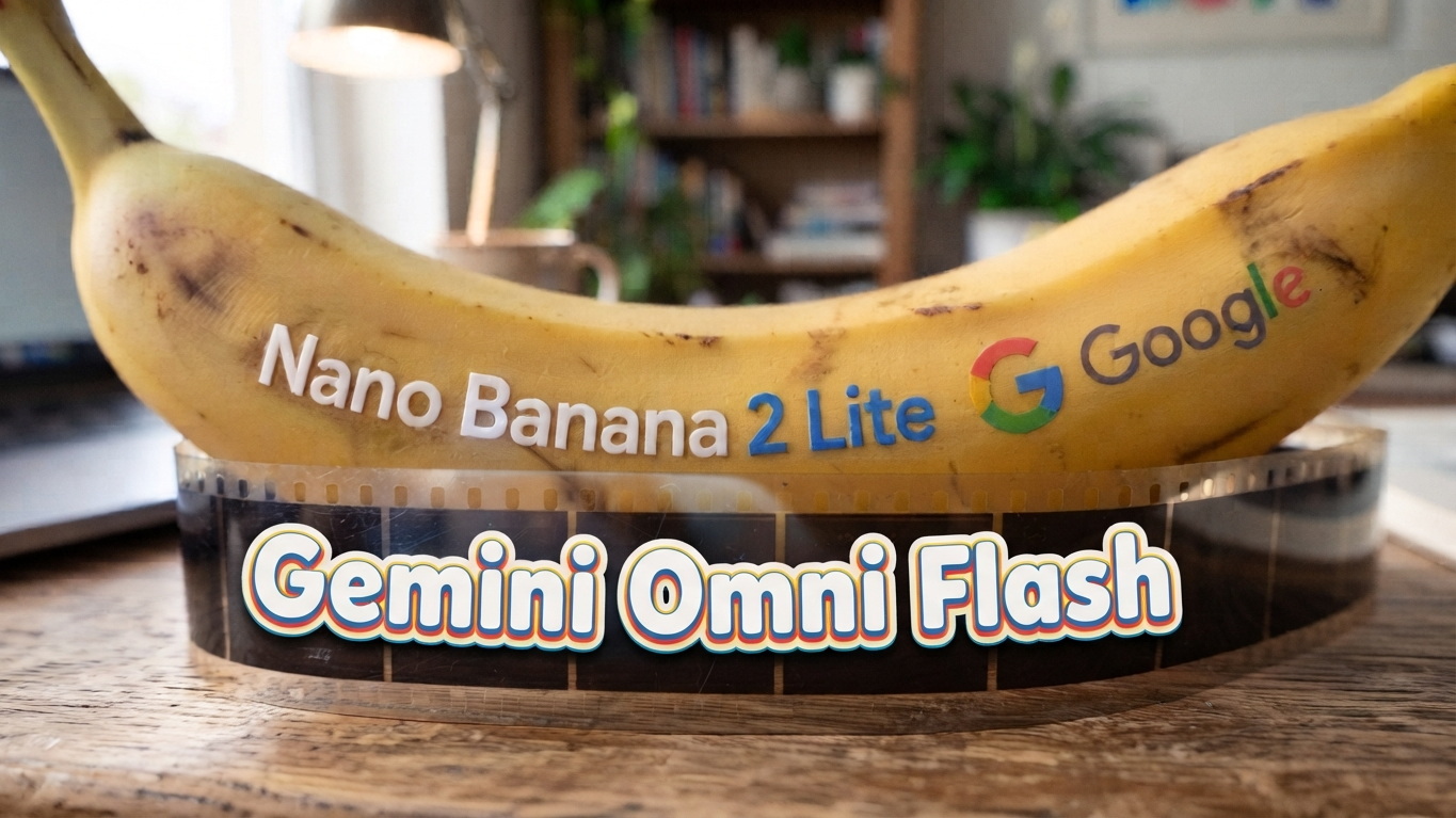 Googleがより高速で安価な画像生成モデル「Nano Banana 2 Lite」と動画生成モデル「Gemini Omni Flash」を発表