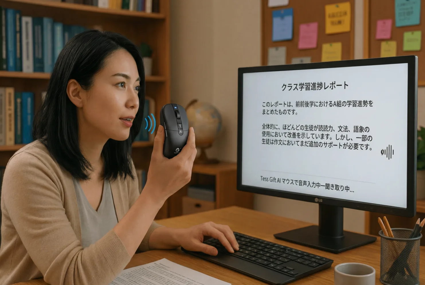 ChatGPT PlusやAI資料作成をマウス1台で。AIマウス「Tess Gift」 - PC Watch