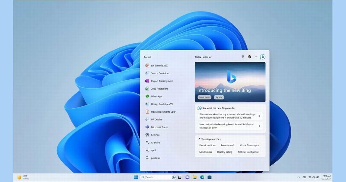 Windows 11、検索ボックスを4ピクセル拡大へ　Microsoft社員「社内テスト中」 | TECH+（テックプラス）