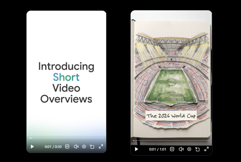 Google、NotebookLMに約60秒の縦型ショート動画「Short Video Overviews」を追加、英語でWeb版全ユーザーに展開 | gihyo.jp