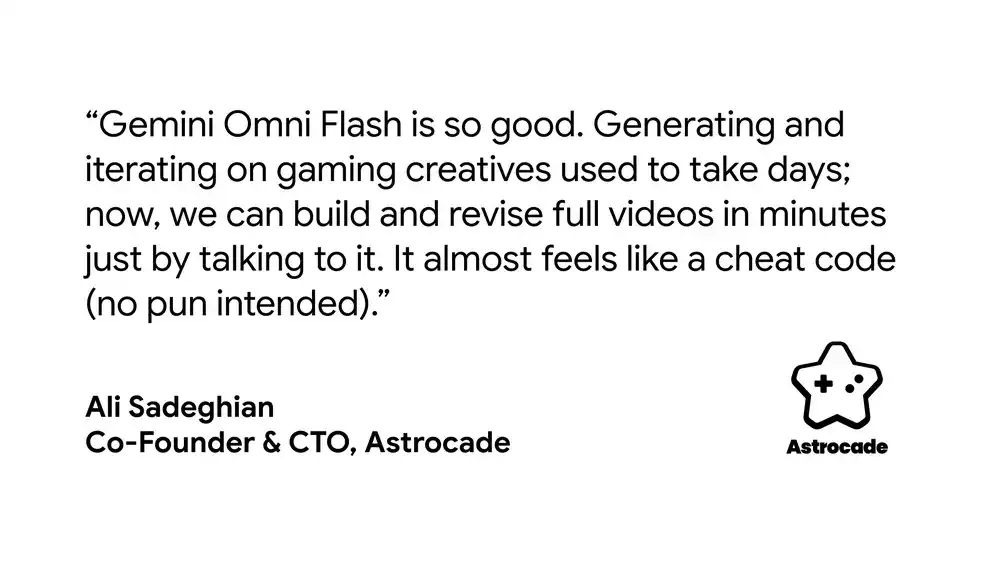Ali Sadeghian, Co-Founder & CTO, Astrocade の評価