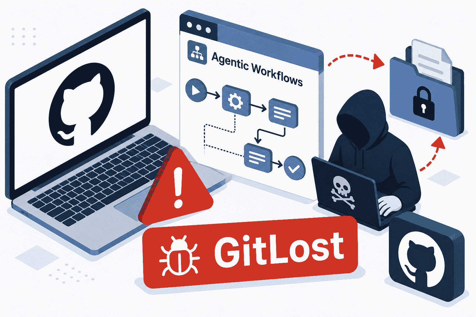GitHubの新機能 Agentic Workflowsに深刻な脆弱性 GitLost