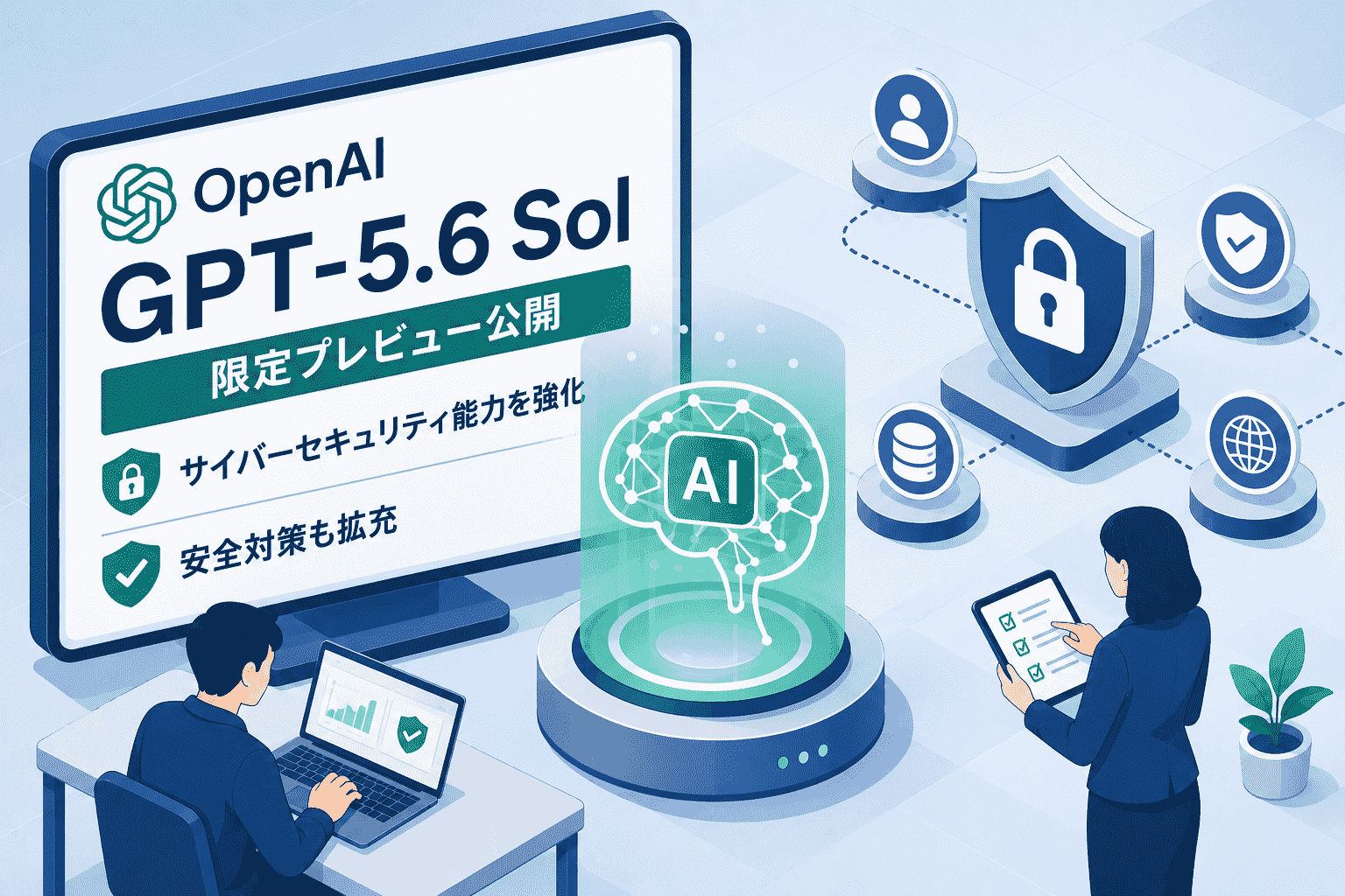 OpenAI、GPT-5.6 Solを限定プレビュー公開 サイバーセキュリティ能力を強化しつつ安全対策も拡充