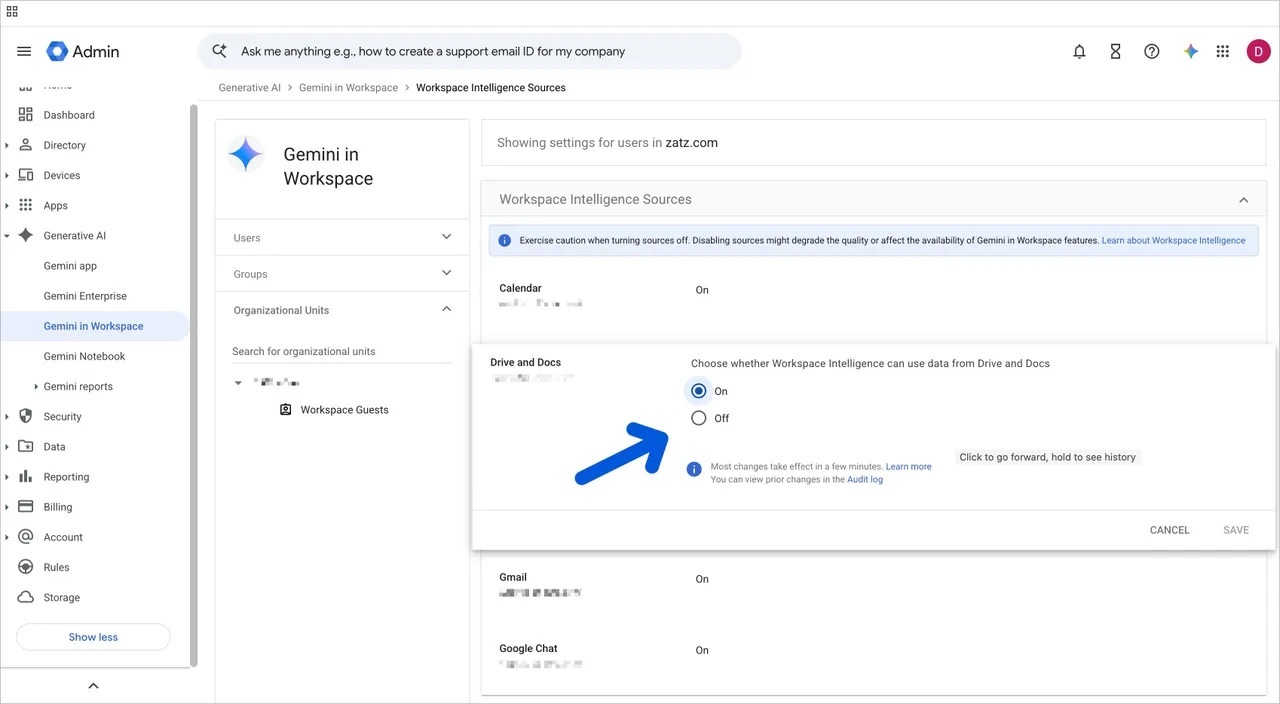 サービスごとにAIを無効にする。
Screenshot by David Gewirtz/ZDNET
