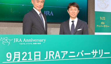 ＪＲＡイベントで共演したイチロー氏（左）と武豊（カメラ・古川　剛伊）