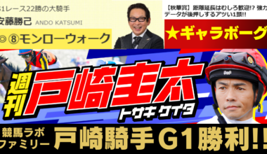 競馬ラボファミリー戸崎圭太騎手がG1制覇！
