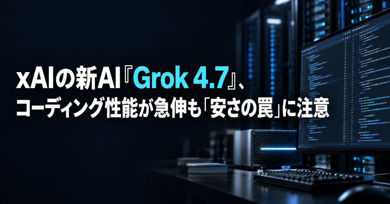 xAIの新AI『Grok 4.7』、コーディング性能が急伸も「安さの罠」に注意｜Infoseekニュース