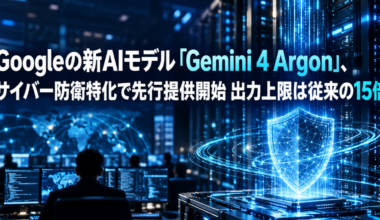 Googleの新AIモデル『Gemini 4 Argon』、サイバー防衛特化で先行提供開始 出力上限は従来の15倍｜Infoseekニュース
